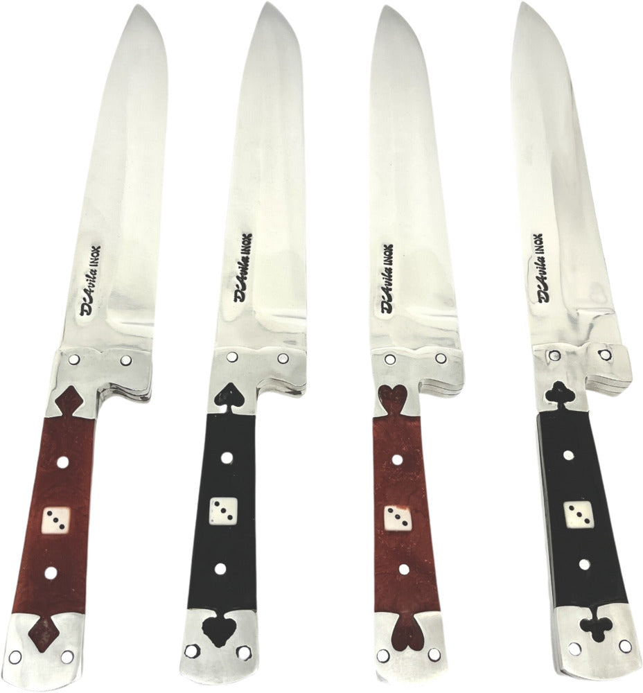 Conjunto 4 Facas Cassino 8" em Aço Inox