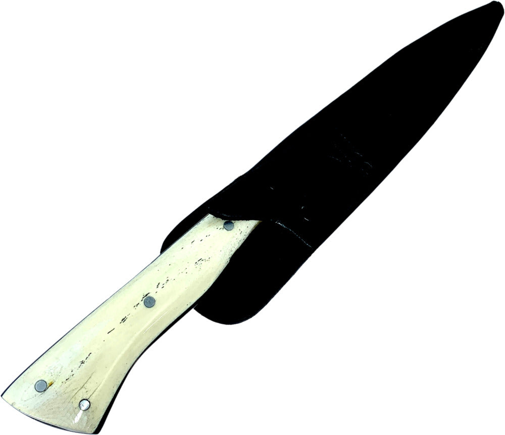 Faca Churrasco Cutelaria Prime 6" em Aço Inox, Cabo em Osso, Polido