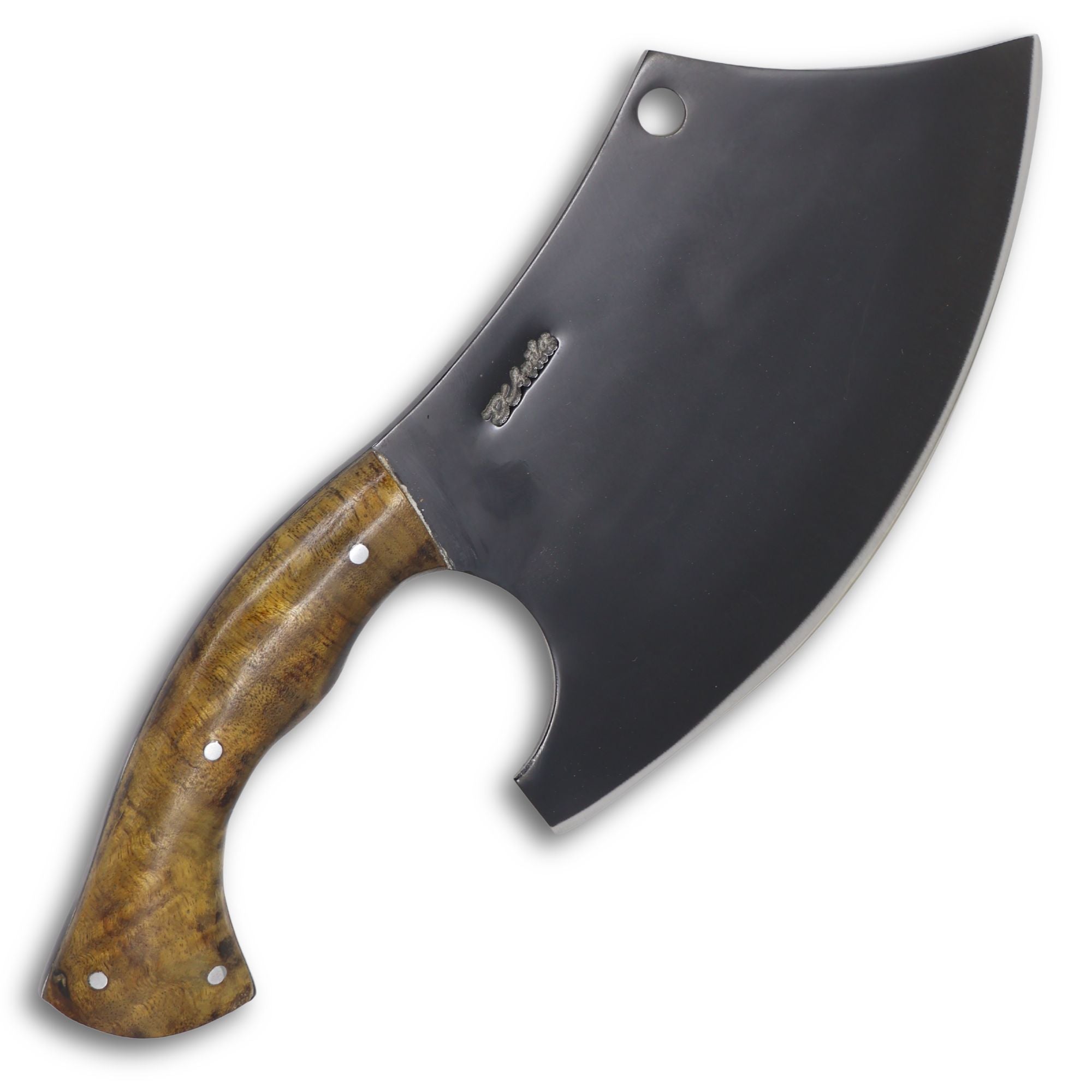 Cutelo Viking 8" em aço carbono, cabo em madeira, fosfatizado