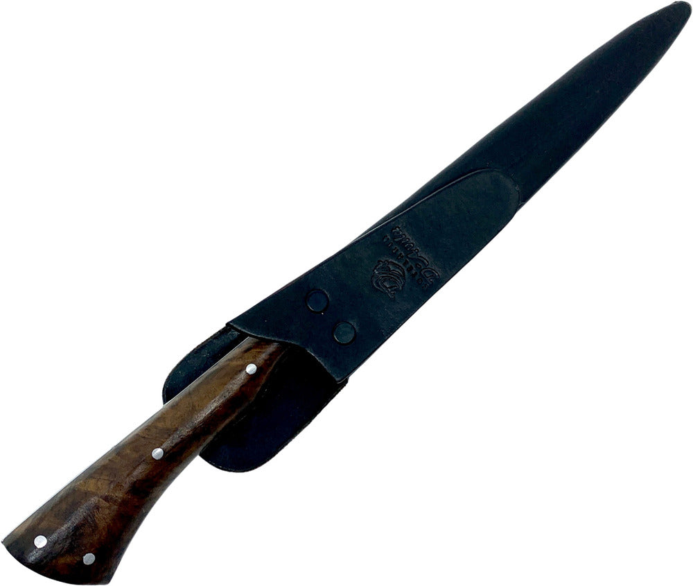 Faca Gaúcha Cutelaria Prime 8" em aço inox, cabo em madeira, polido