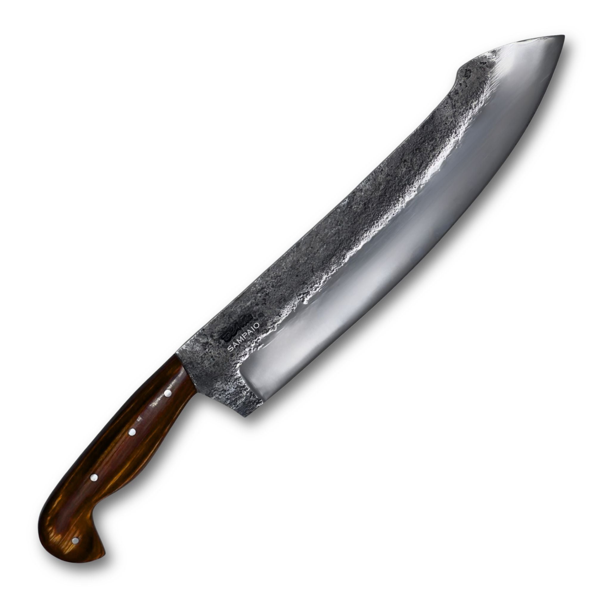Facão Sampaio 12" com acabamento Brut Polido