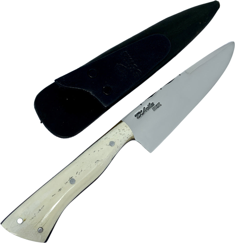 Faca Churrasco Cutelaria Prime 6" em Aço Inox, Cabo em Osso, Polido