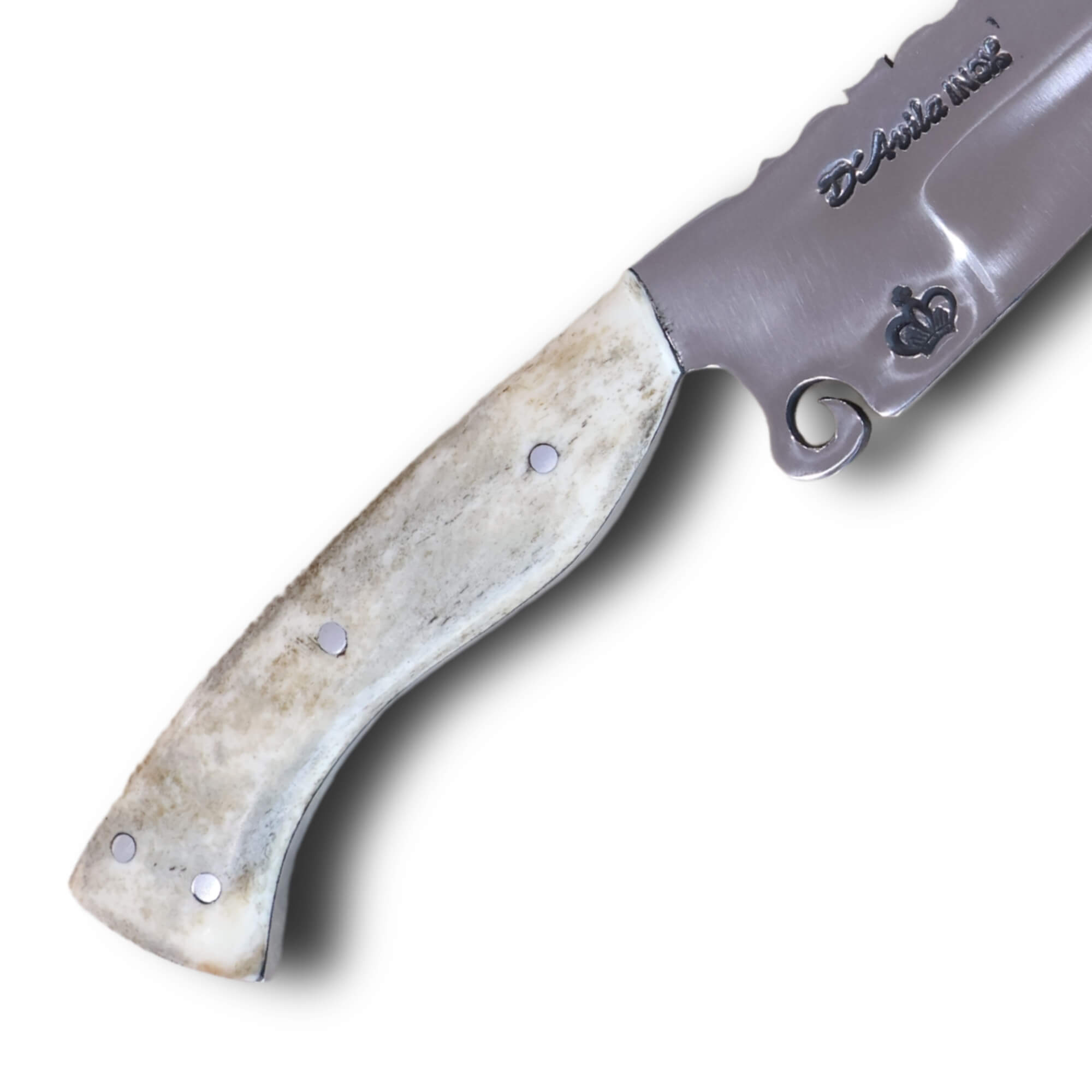 Faca Churrasco Patriarca 8" em aço inox, cabo em osso, polido