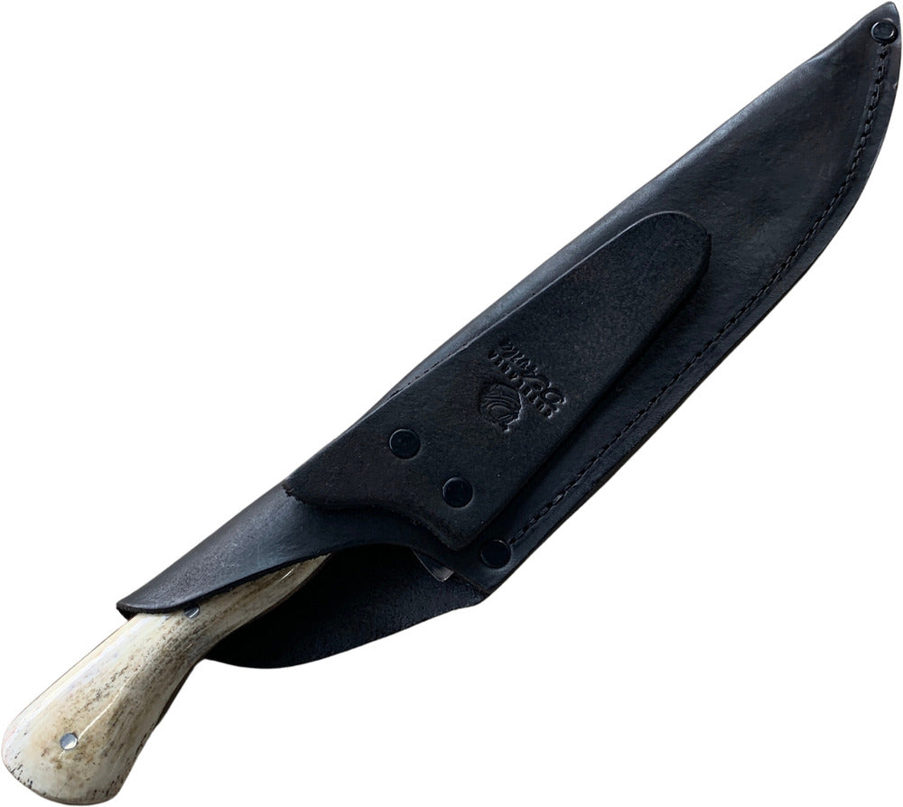 Faca Chefe 8'' em aço carbono, cabo em osso, fosfatizado