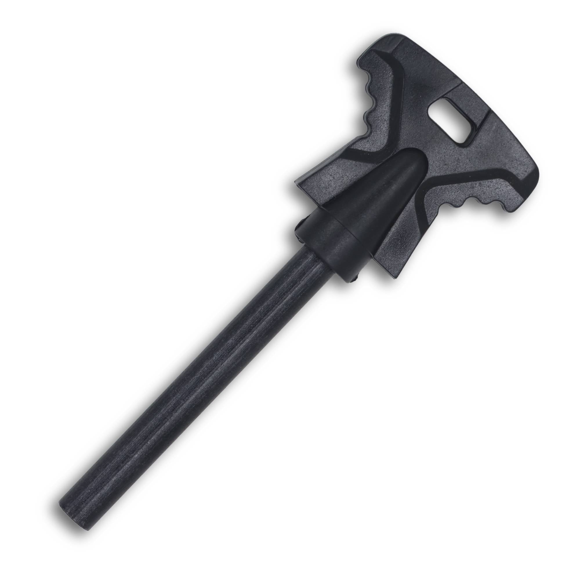 Faca EDC M 3" em Aço Carbono, Cabo em juta com Pederneira, Eletrostático