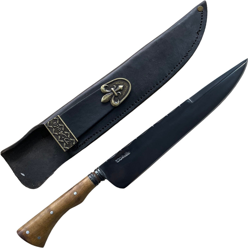 Faca Churrasco Cutelaria Prime 10" em Aço Carbono, Cabo em Madeira, Fosfatizado