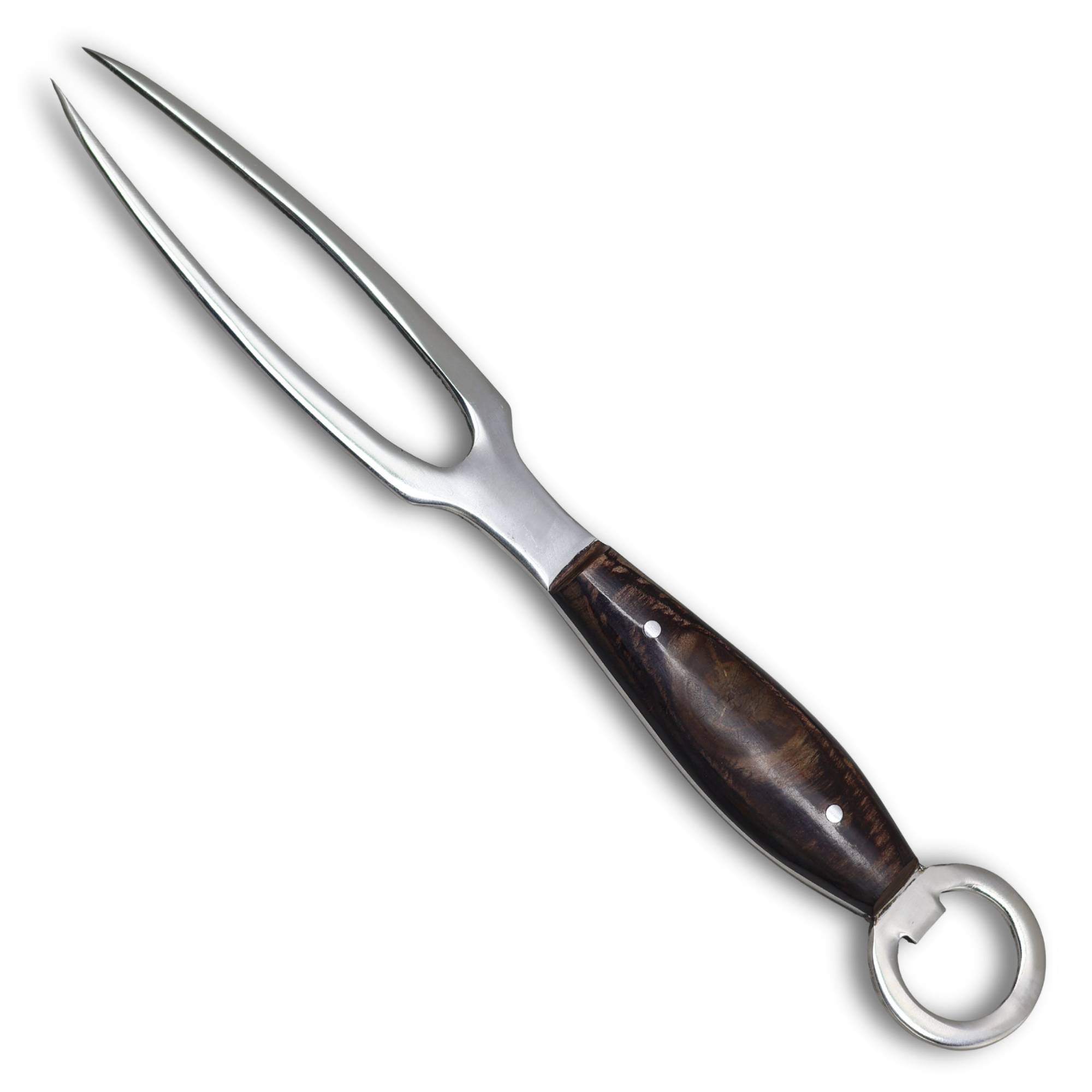 Garfo Trinchante P em Aço Inox, Cabo em Madeira