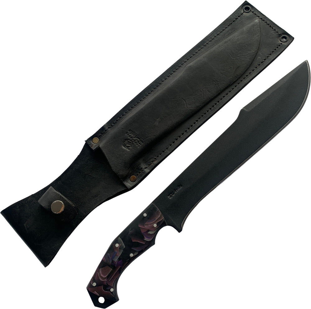 Facão Selva 10" em aço carbono, cabo em micarta, eletrostático
