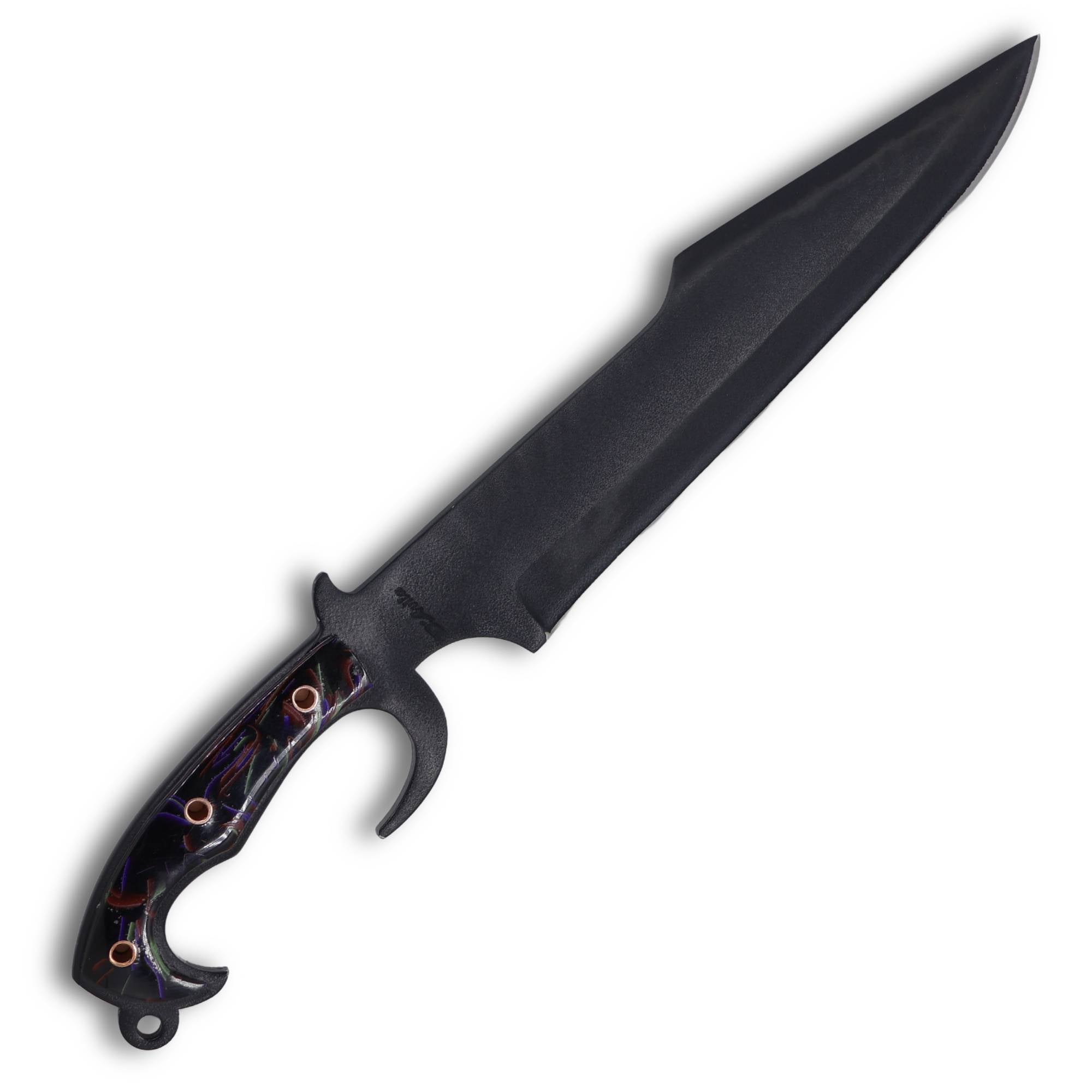 Facão Esparta 12" em Aço Carbono, Cabo em Micarta, Eletrostático