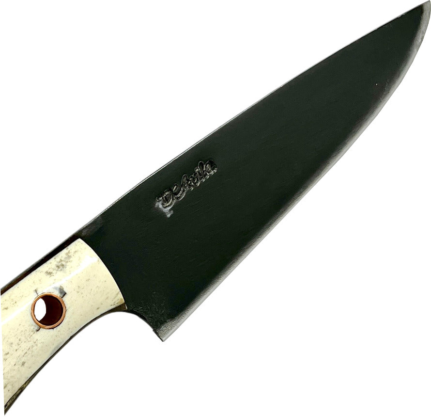 Faca Utilitária 6" em aço carbono, cabo em osso, fosfatizado