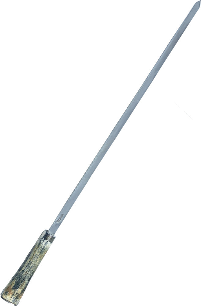 Espeto Cutelaria Prime Simples em aço inox e cabo em osso fossilizado.