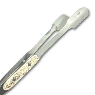 Pegador Cutelaria Prime em Aço Inox, Cabo em Osso Fossilizado, 42CM