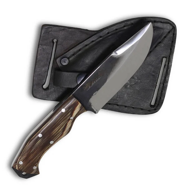 Faca EDC M 3" em Aço Carbono, Cabo em Madeira, Brutforj Polido